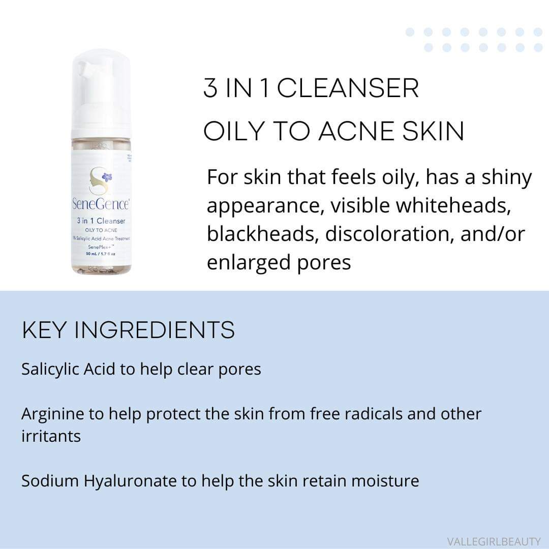 3 in 1 Cleanser - Oily to Acne