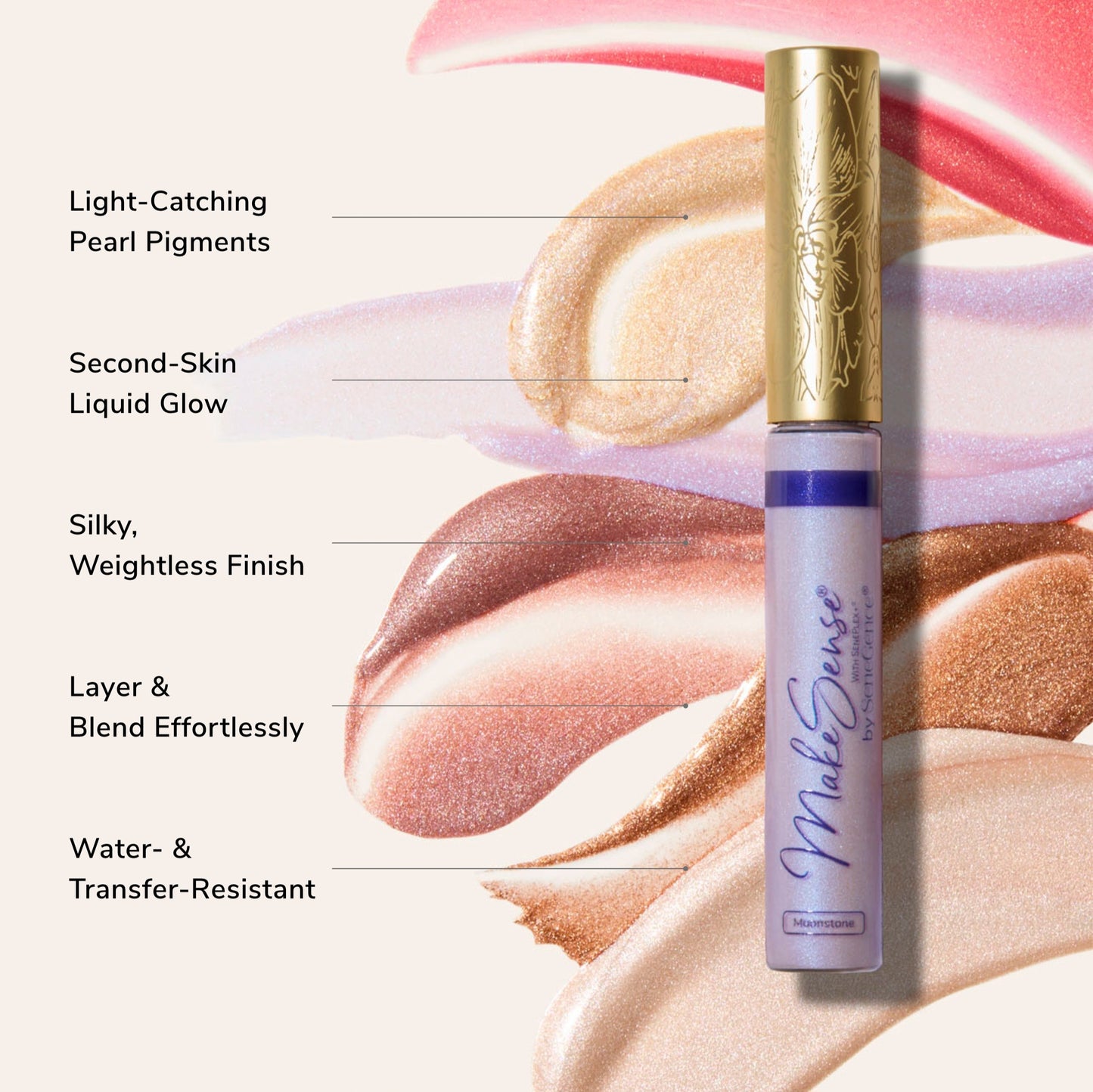 MakeSense Pearlizer Highlighter Wand