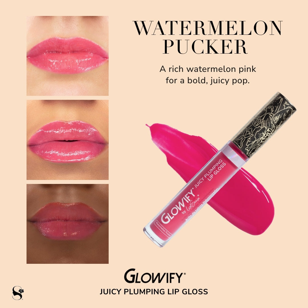 Glowify Juicy Plumping Pink Pucker Lip Gloss Duo