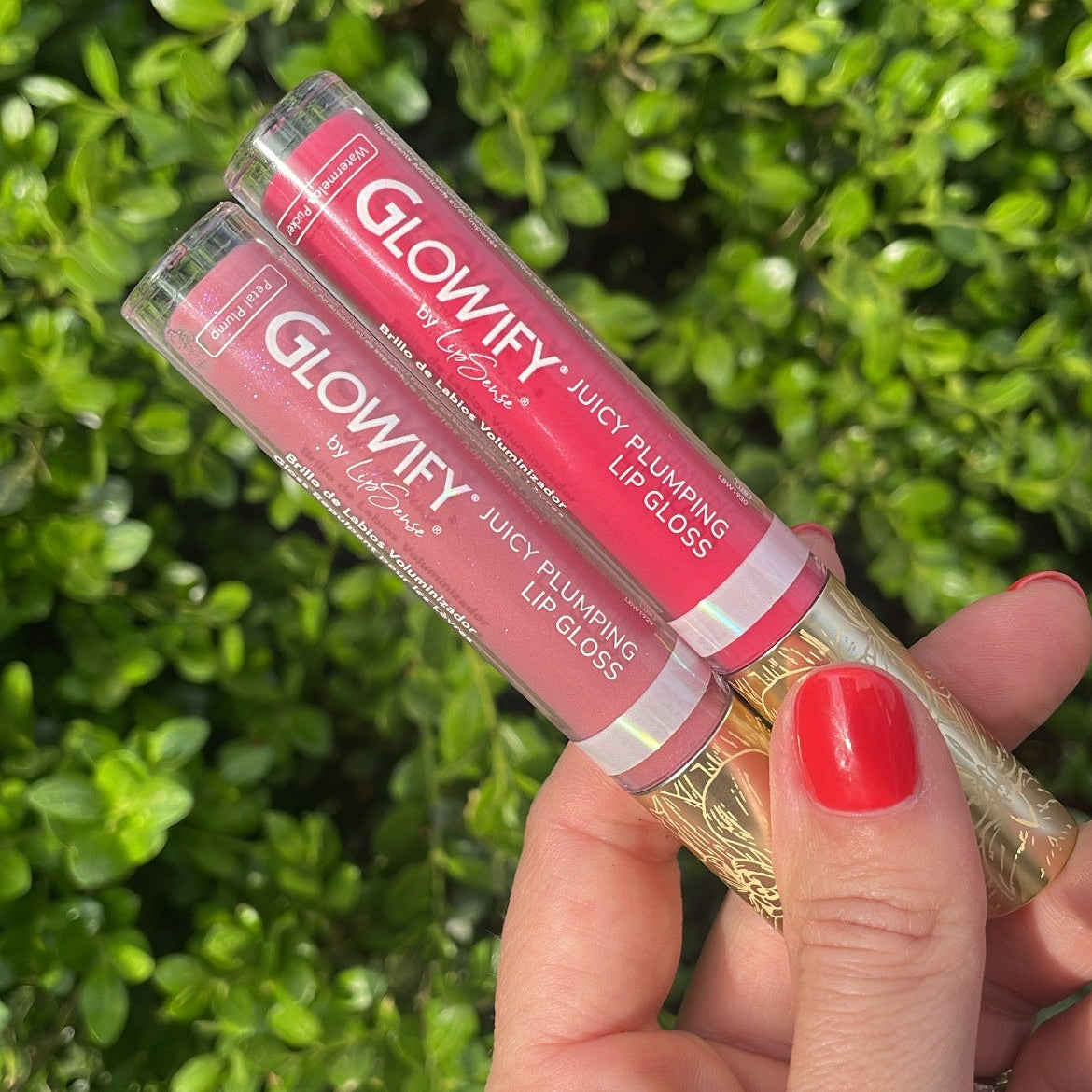Glowify Juicy Plumping Pink Pucker Lip Gloss Duo